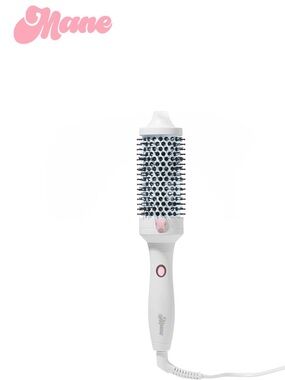 🩷🪞MANE ‘It's Giving Body’ Large Hot Round Brush 1.77" - White/Pink/Brand New🪞🩷